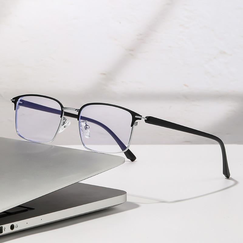Women Blue Light Filter Eyeglasses Men's Retro Business Eyeglass Lightweight Glasses Clear Vision