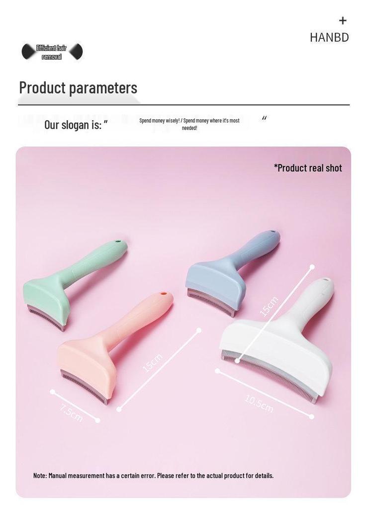 Pet Grooming De-shedding and Detangling Tool for Cats and Dogs