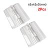 2Pcs Acrylic Plastic Folding Hinge Clear Furniture Hardware New Door Hinges  Cabinet Door