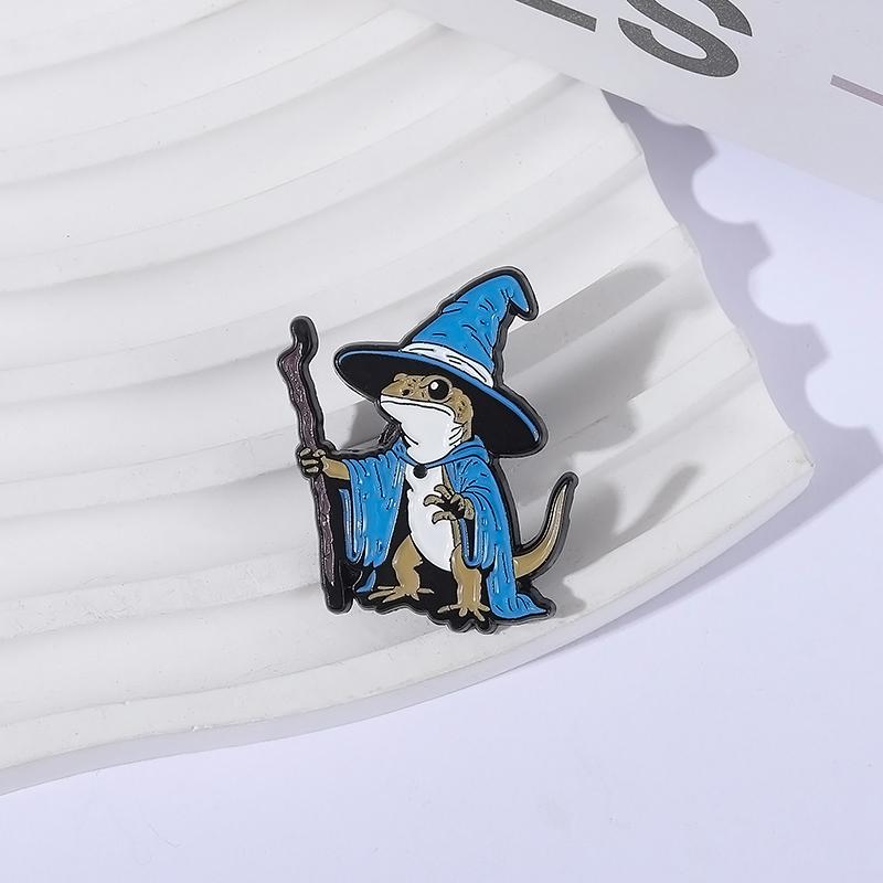Cartoon Animal Metal Brooch, Cute And Playful Design Collar Pin, Versatile Clothing Decoration Badge, Personalized Accessory