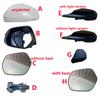 For Honda Vezel HRV 2015- Car Rearview Mirror Lower Base Cover Cap Lid Wing Door Side Mirror Frame Light Lamp Glass