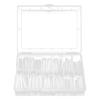 240pcs Extra Long Nail Tips Artificial French False Nail Tips for DIY Nail SalonTransparent