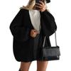 Womens Oversized Knit Cardigan Sweater Long Sleeve Loose Fit Casual Open Front Pullover In Solid Colors