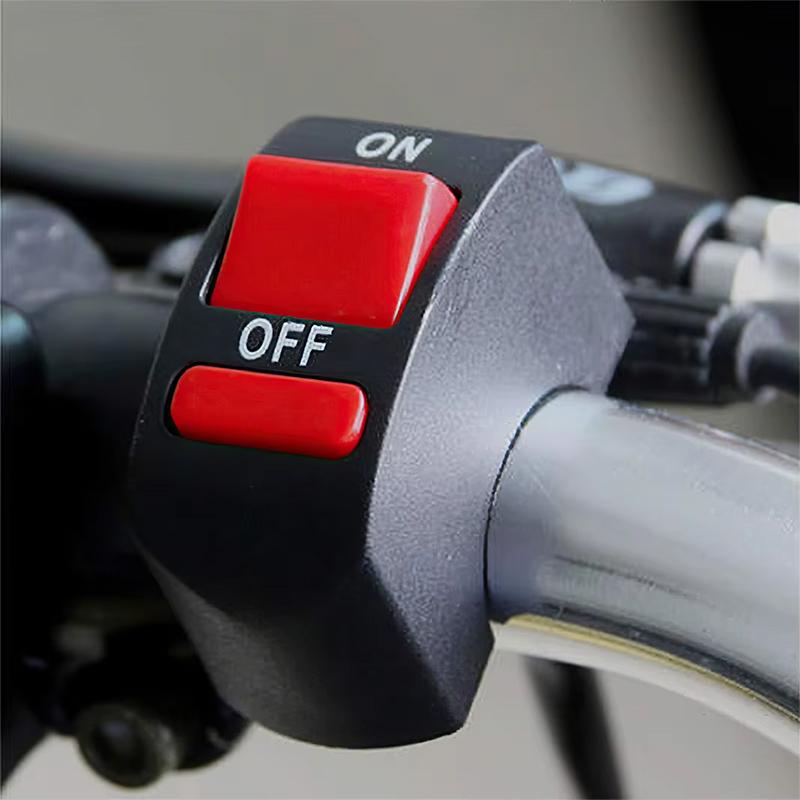 Universal Motorcycle Handlebar Kill Switch Electric Vehicle Headlight Modification Plastic Waterproof 2-Wire Switch