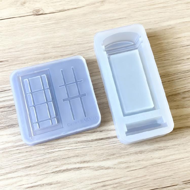 Wiederverwendbare Silikon-Bastelform Telefonzellen-Form für Dekorationsartikel Harzprojekte und reibungslose Entformungserfahrung