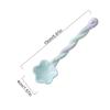 1Pc Ceramic Long Handle Spoon Cute Ice Cream Hand Painted Dessert Spoon With Long Handle Kitchen Tableware Accessories