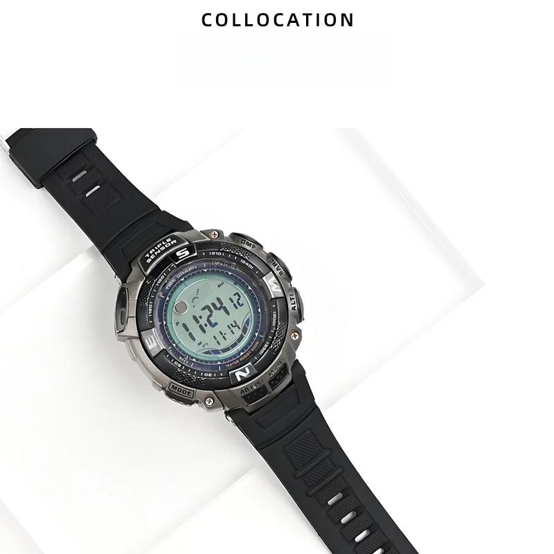 Weiches Harz Uhrenarmband Uhrenarmband für CASIO PRW-1500 PAW-1500 PRG-130 Wasserdicht und schweißfestes TPU Uhrenarmband Herrenarmband