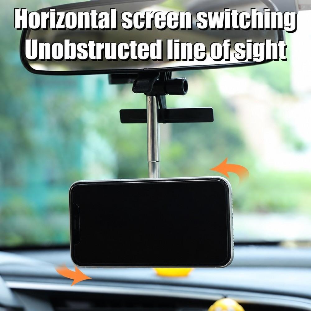 Magnetic Mount Rearview Mirror Phone Holder Multifunction Cell Phone Bracket Car Phone Mount Car