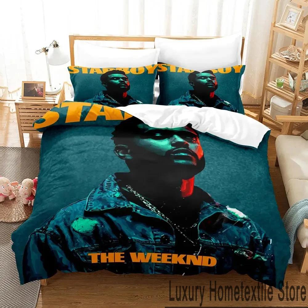 3D Print The Weeknd Bedding Set Boys Girls Twin Queen King Size Duvet Cover Pillowcase Bed Boys Adult Home Textileextile