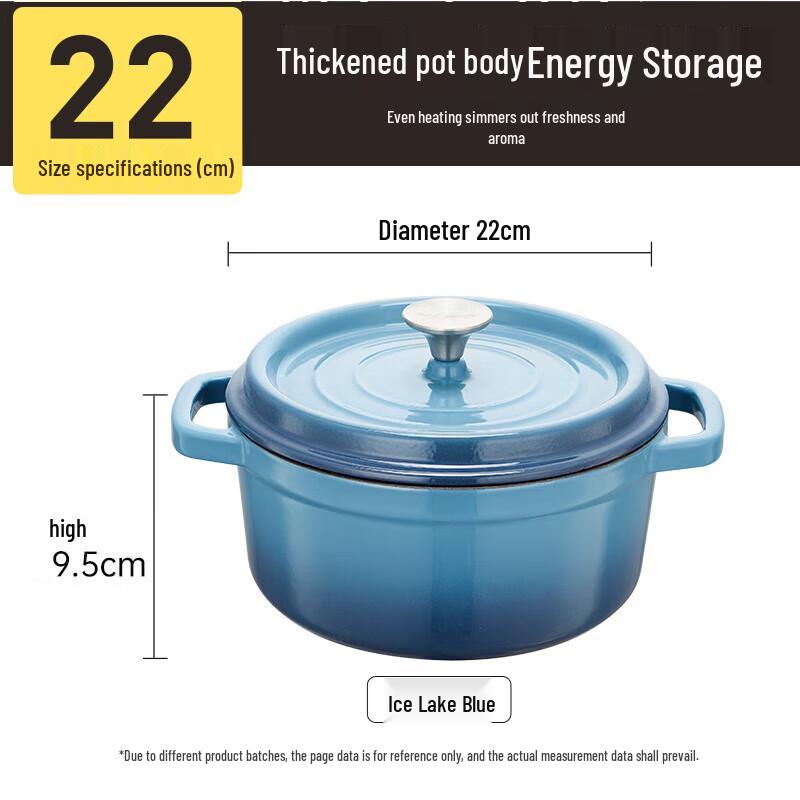 COOKER KING Heritage 40 Cast Iron Enamel Stockpot