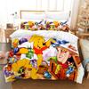 Animation Bear Duvet Cover Set 2/3Pcs,Cartoon Winnie Pooh Bedding Set Comforter Bed Youth Home Decor Kids Boys Gifts Bedding Set