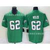 Philadelphia Eagles NFL Jersey 1 Jalen Hurts Green Embroidered Football Shirt Men
