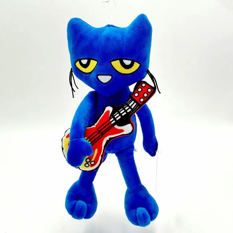 Pete the Cat Plüschpuppe Pizza Party Weiches Plüsch Blaue Katze Kuscheltier Spielzeug Superweiches Pete Kitty