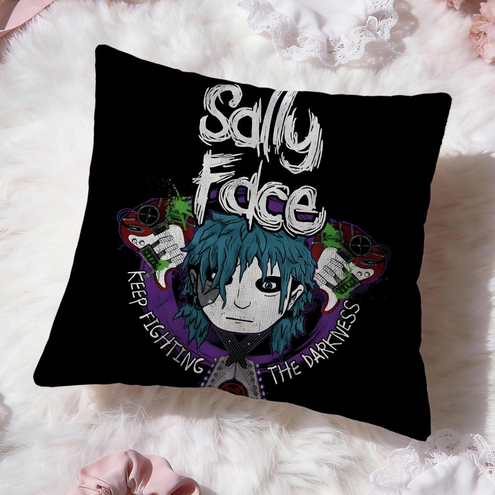 Band S-Sally F-Face Cushion Cover Premium Comfort Reversible Pillow Cove -Two in One Design for Any Room & Car Interior