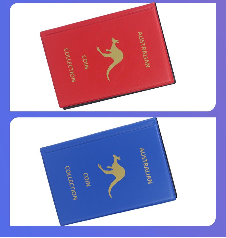 Kaymaz PVC Kapaklı 240 Cep Madeni Para ve Pul Koleksiyon Albümü, İngilizce Sürüm, Halka Açık Tasarım