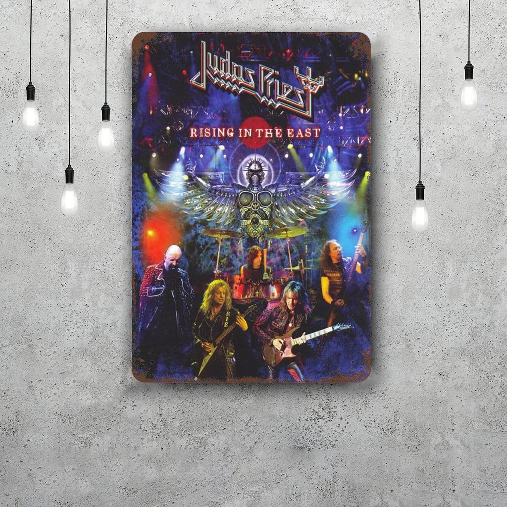 Judas priest Segnali in Latta Metallici Vintage Poster Decorazioni Placca Metallica Retro Decorazione Artistica da Parete per Garage Bar
