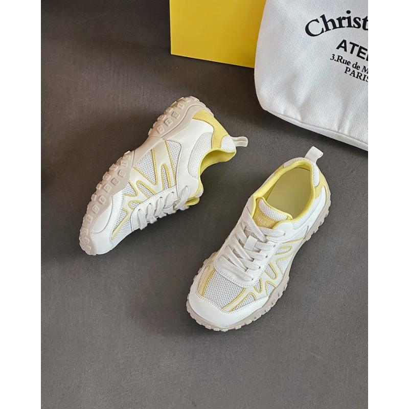 

Showing feet small leather dad shoes women s shoes summer breathable single mesh outdoor leisure sports sub 40