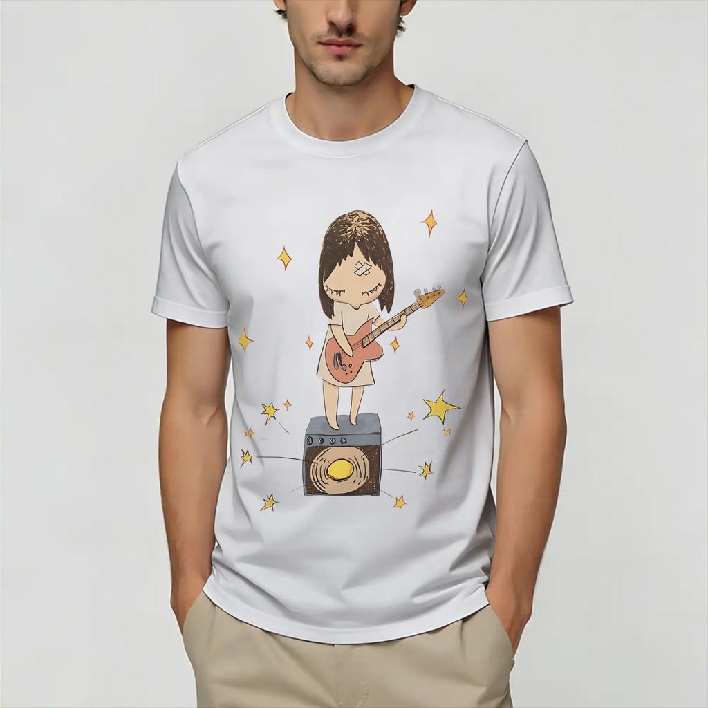 Unisexs TShirt Yoshimoto Naras Fashion 100 Cotton Tee Shirt Short Sleeve T Shirt O Neck Clothes Summer