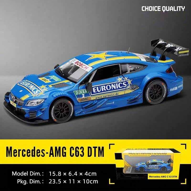 CCA 1:43 Alloy Car Models - BMW Lamborghini Bentley McLaren Collection with Acrylic Case & Display Stand, Diecast Gift for kids
