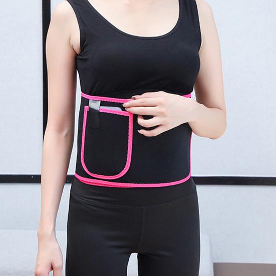Pasový zastřihovací pás s kapsou na telefon Prodyšný Stretch Kontrola bříška Zeštíhlení břicha Zábal žaludku Potítko Pás Cvičení Fitness vybavení