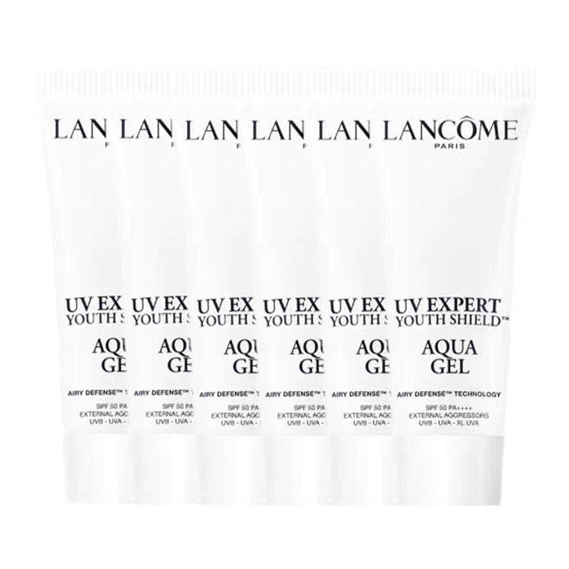 Lancôme Размер для путешествий/пробник Маленький белый тюбик солнцезащитного крема, освежающий, легкий и водопроницаемый SPF50 PA Освежающий солнцезащитный крем 10 мл*6 белый