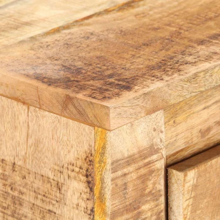 VidaXL Buffet 59x33x75 Cm Raw Mango Wood