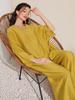 Summer 2025 Women's Solid Batwing Sleeve Two-Piece Set