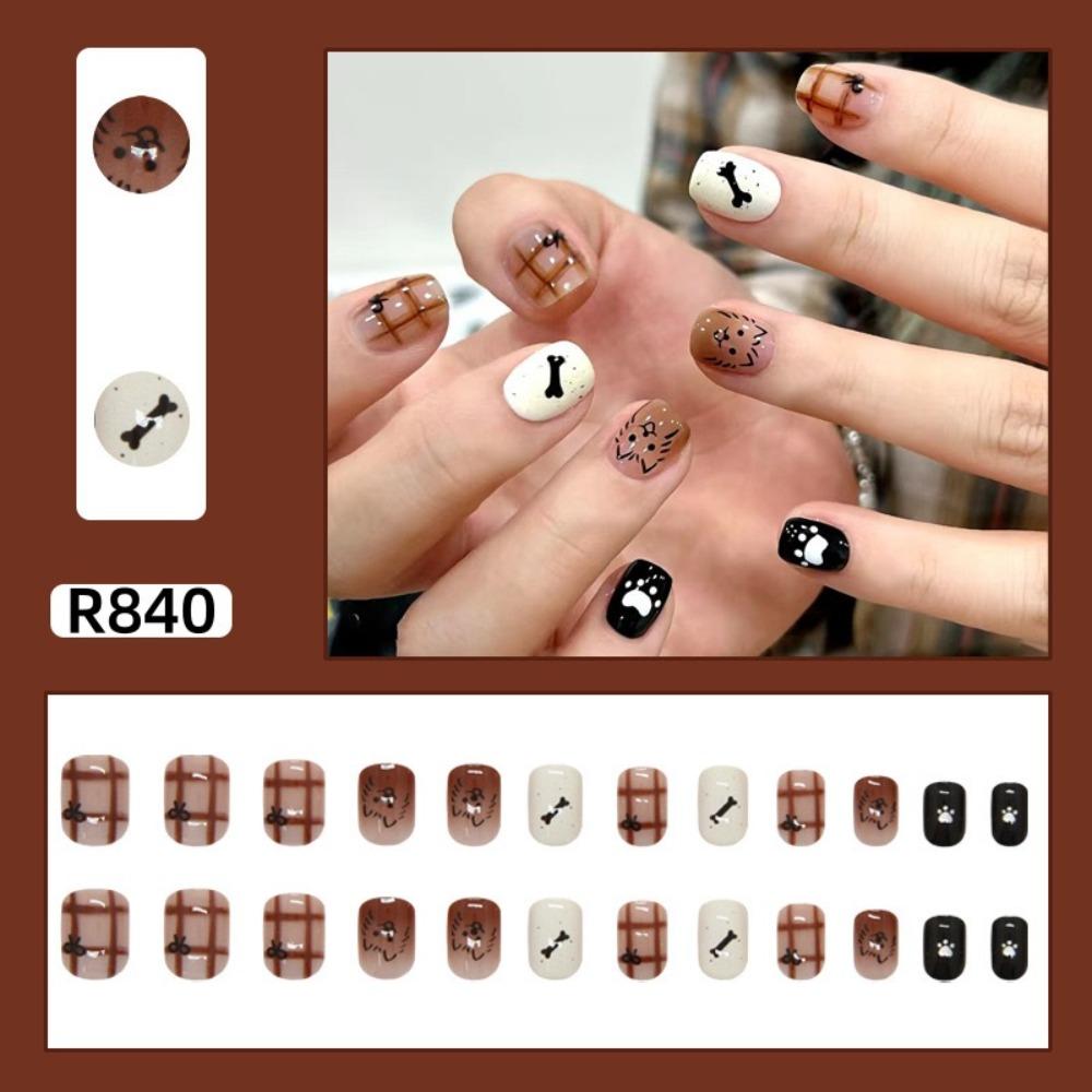 Frühling und Sommer Wind Tragen Nagel Reiner Wunsch Nagelpflaster Aufhellend Abnehmbares Nagelstück Langes und kurzes Nagelstück Fertigprodukt