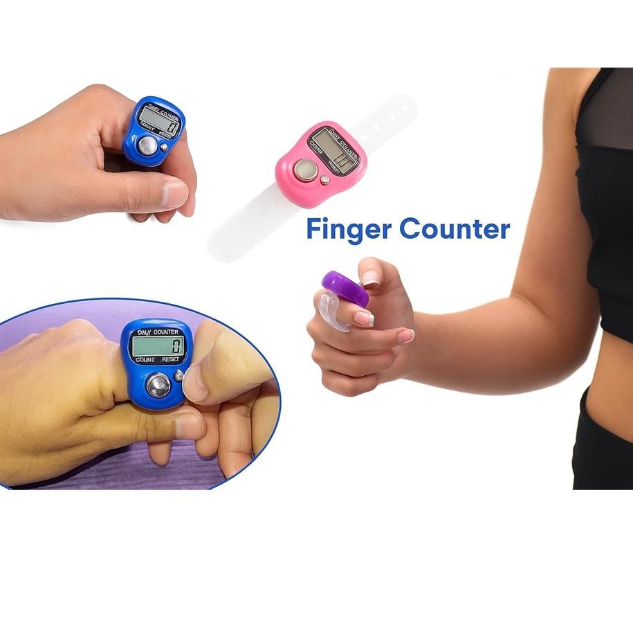TreegoArt Mini Hand Tally Counter Finger Ring Digital Electronic Head Counter Counting Machine - Pack of 1
