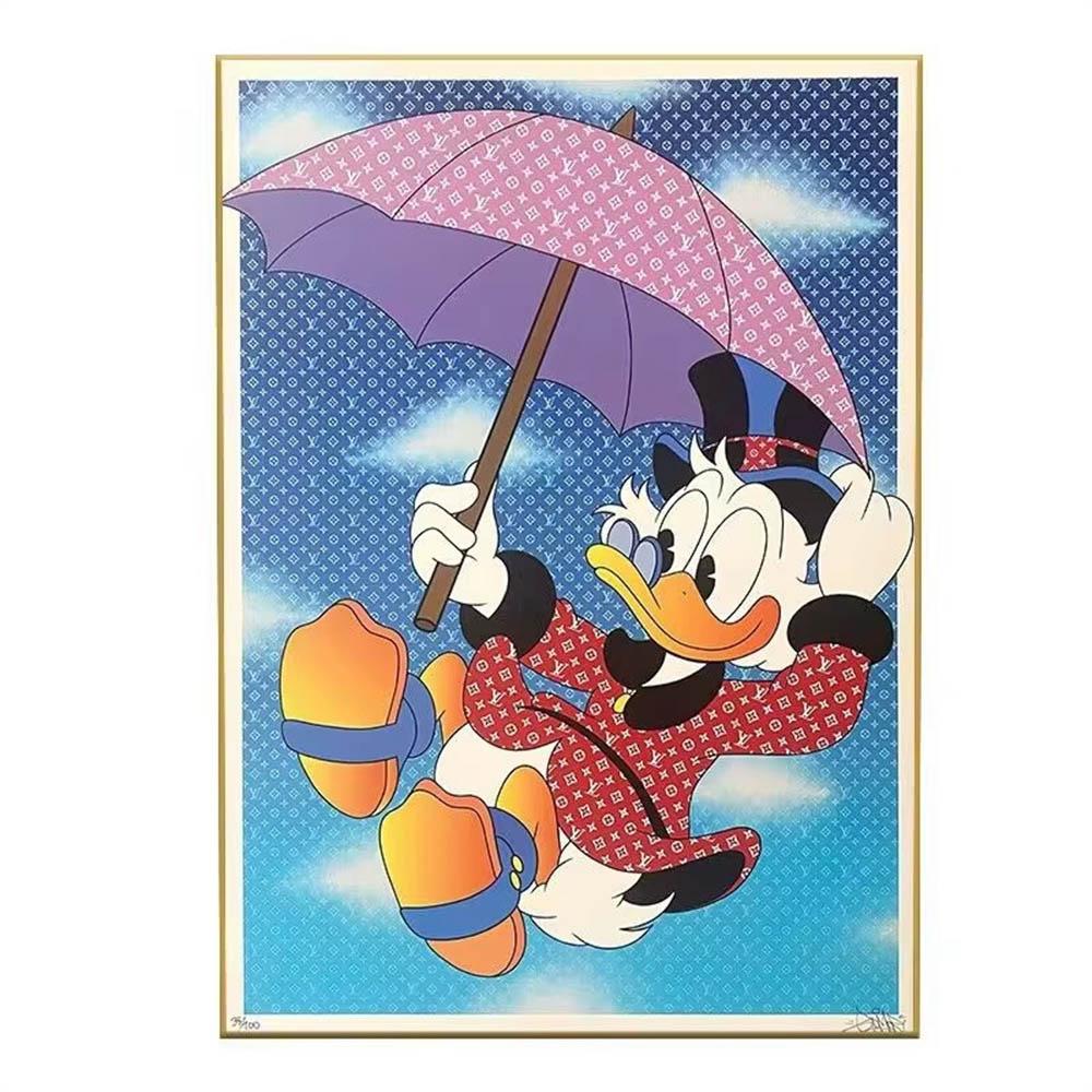 Disney Minimalist Style Donald Duck Daisy Mickey 5D Diamond Painting Full of Diamonds DIY Handmade Diamond Painting Cartoon Decoration Painting Kit