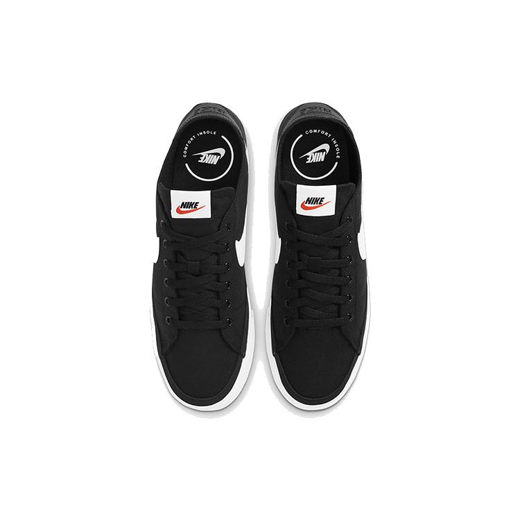 Nike Court Legacy Canvas Black White Men Sneakers CW6539-002