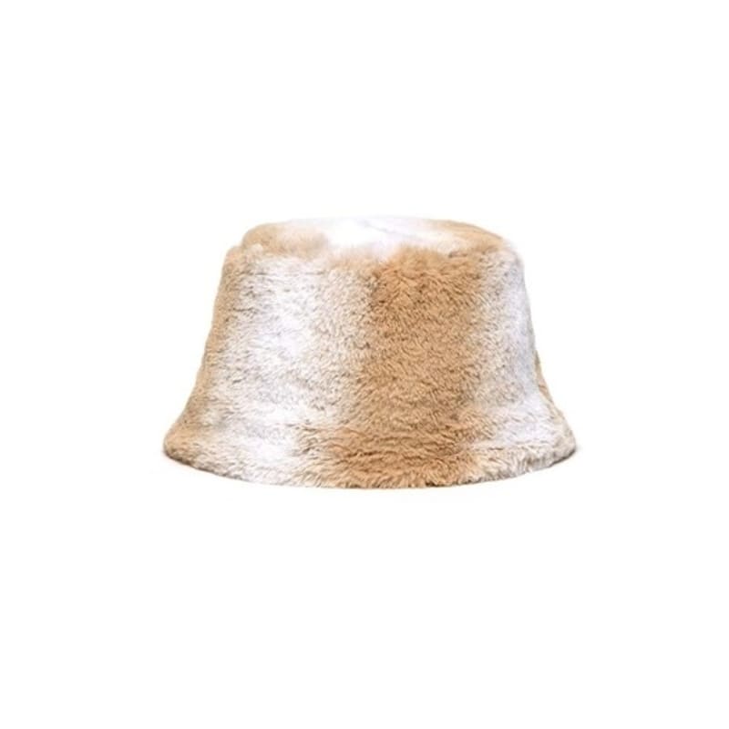poet me LITTLE FUR MEATEL HAT IN MOCHA POWDERY