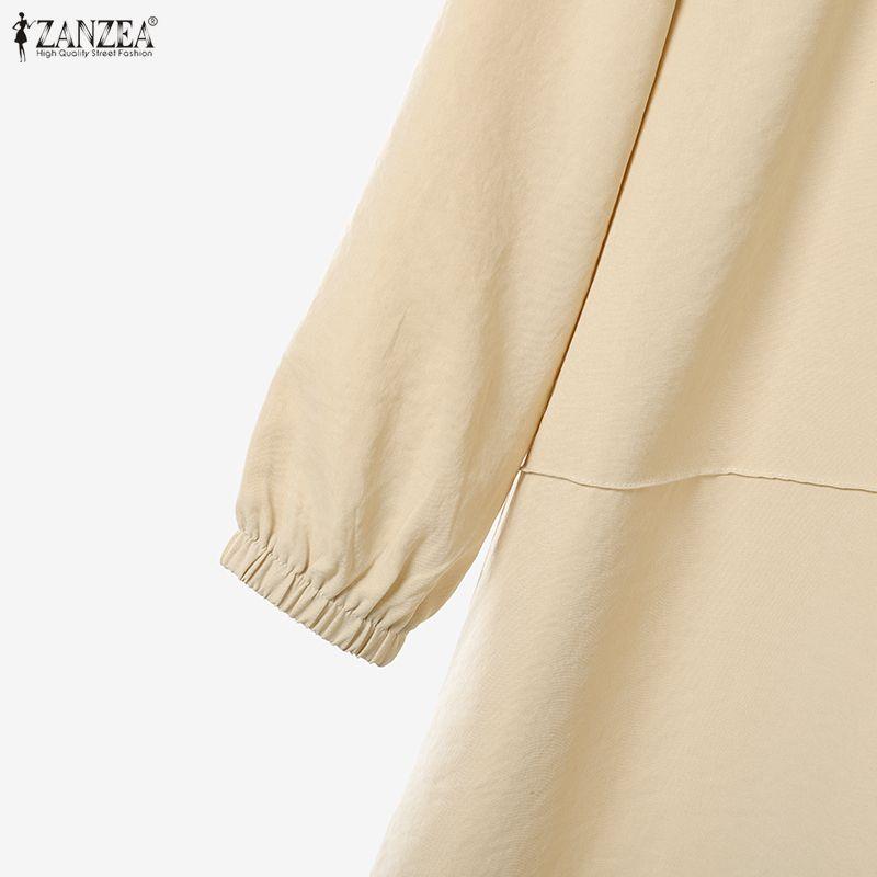 ZANZEA Women Muslim Long Blouse and Pants Casual Two Piece Suit Sets