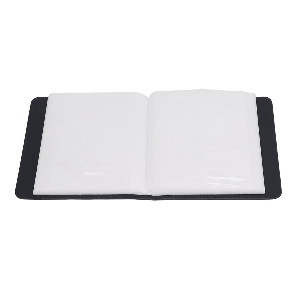 Lther Cover Photo Album Vintage 288 Photos Large Capacity Small for 3in   Camera Photos Business Cards