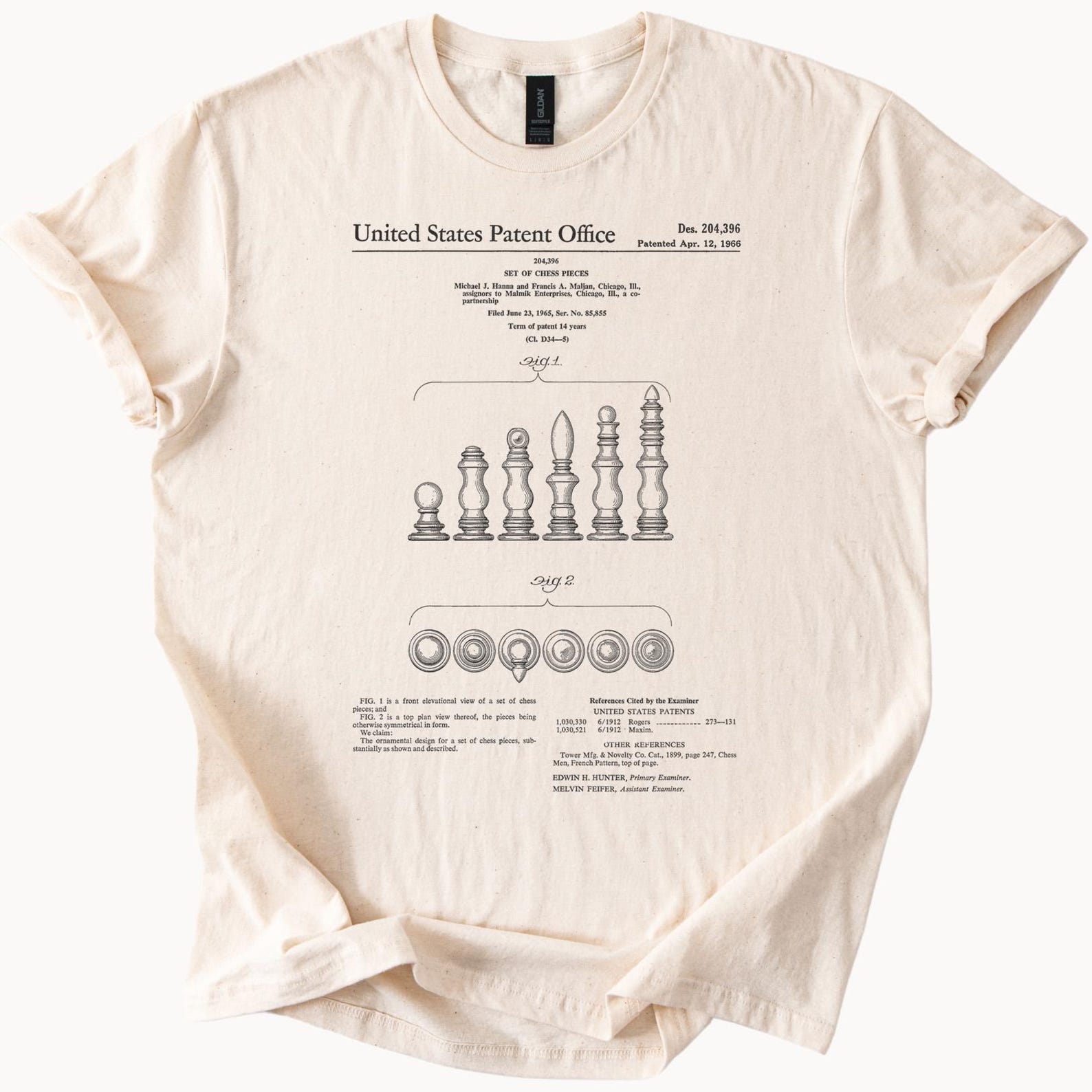 chess patent graphic t shirt united states chess piece art design 120