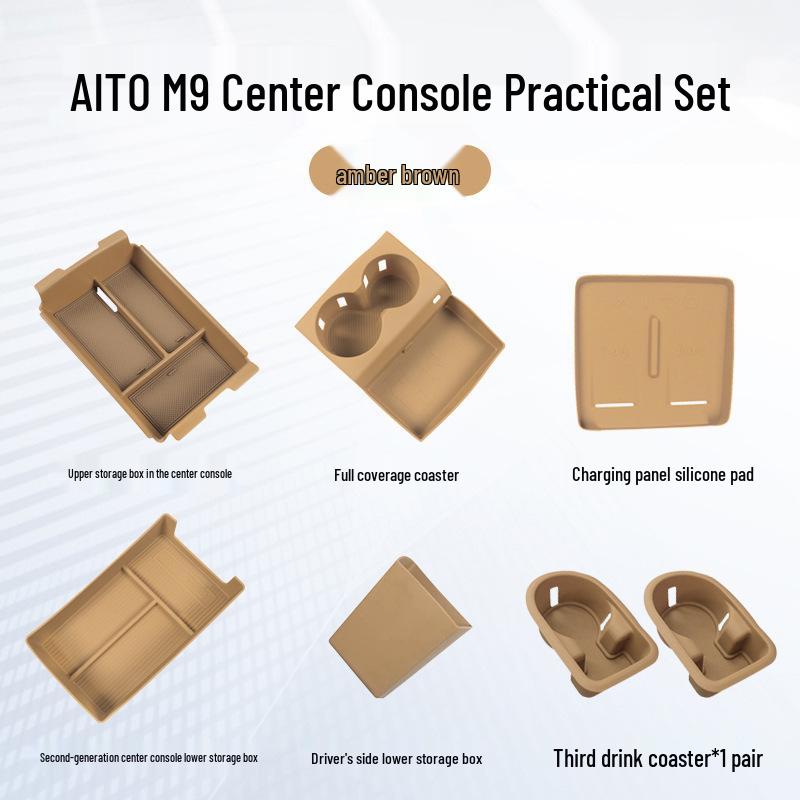 AITO M9 Silicone Anti-slip Wireless Charging Pad for Car Interior Modification