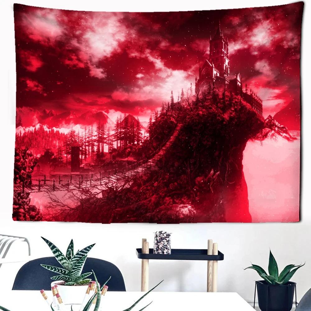 Волшебный лесной домик на дереве Замок Узор Модный домашний декор Гобелен Гостиная — фото 6
