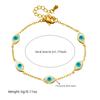 Gold Plated Evil Eye Jewelry Set Necklace Bracelet and Earrings Fashion Jewelry for Women