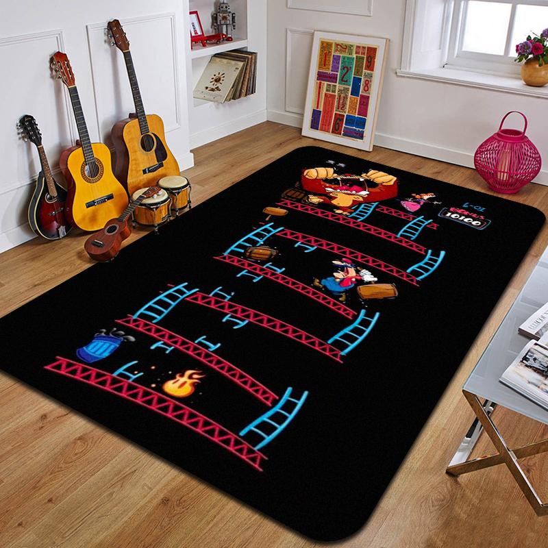 C-Creative Switch Game Carpet Fashion Yoga Mat Bedroom Decoration Carpet Living Room Bathroom Decoration Floor Mat Birthday Gift