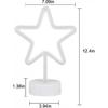 Star Neon Sign Light with Base Star Shape LED Night Light Table Lamp Party Christmas Birthday Star Light Decor, USB or