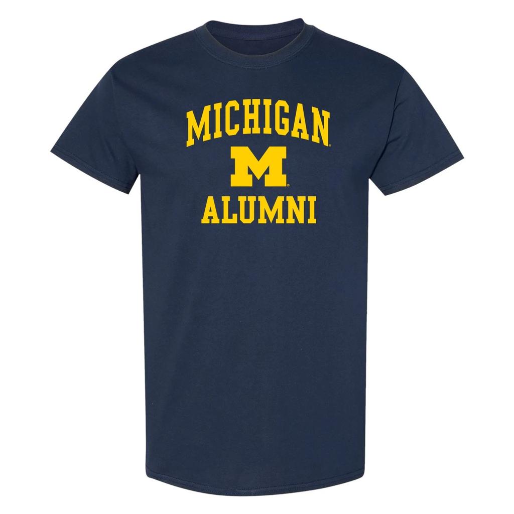 Michigan Arch Logo Alumni T-Shirt - Navy