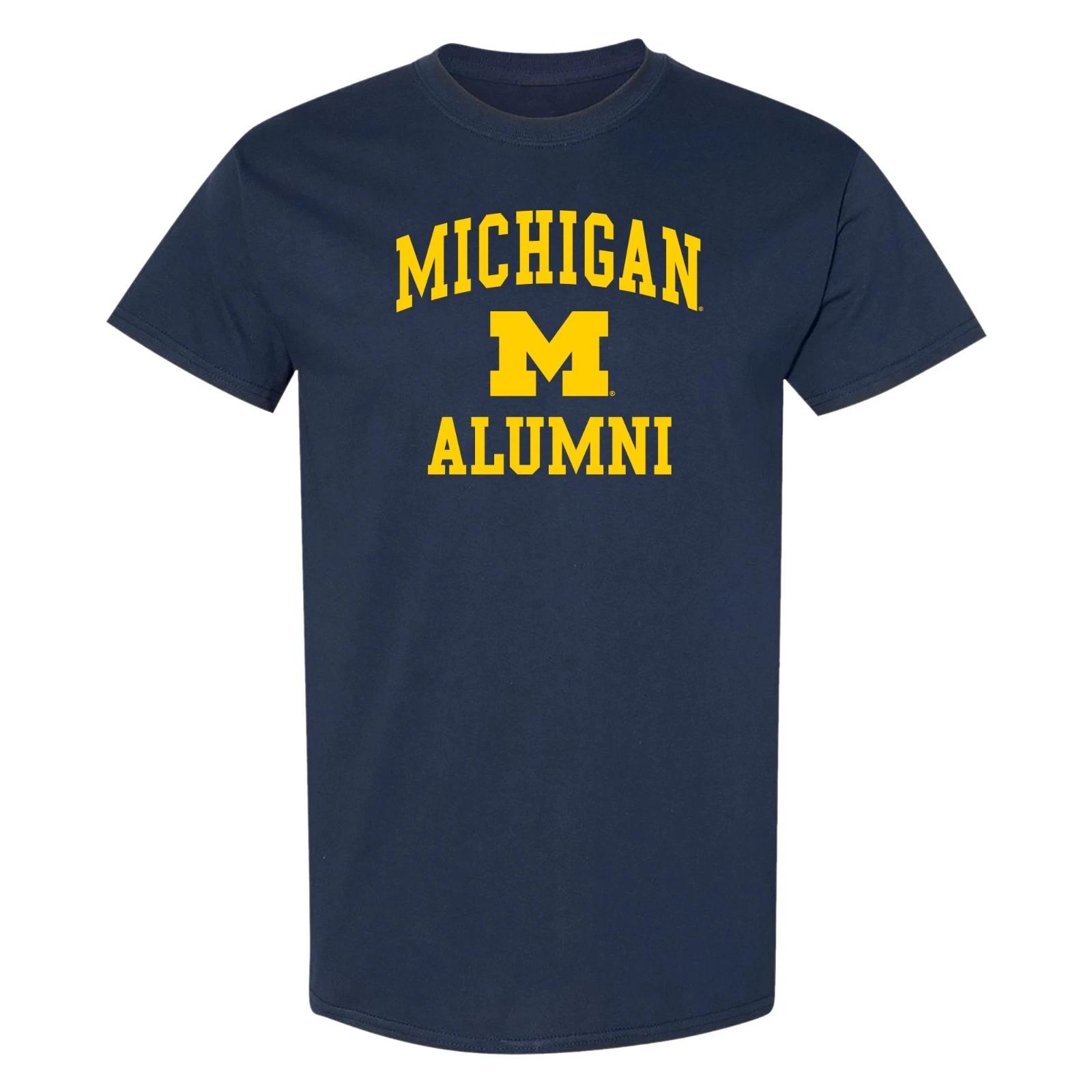 Michigan Arch Logo Alumni T-Shirt - Navy S