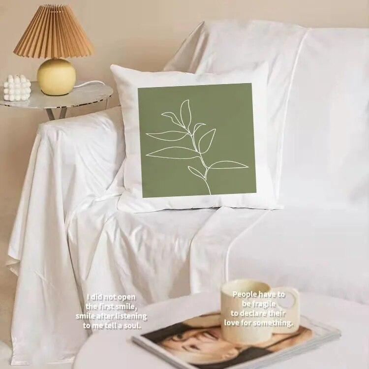 

Автомобильный чехол для дивана в гостиной, Роскошное украшение для дома, наволочка, зеленая маленькая свежая подушка, чехол для подушки 45x45cm