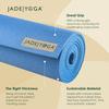 Yoga Mat JADE YOGA Natural Rubber Non-Slip Slate Blue 173cm x 61cm x 4.5mm