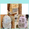 College Style Transparent Backpack With Nylon For School And College Students