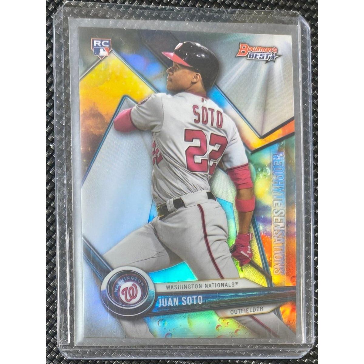 Used Juan Soto Bowman s Best RC Rookie Card mlb Card Rookie