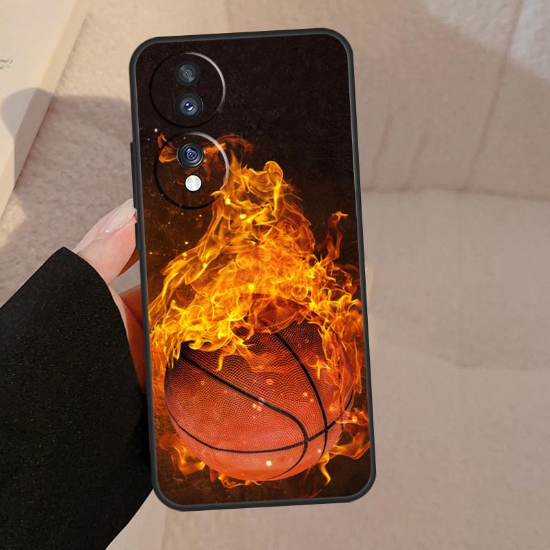 

Basketball On Fire For Honor Magic 5 6 7 8 Pro Case For Honor X9d X9a X9b X9c X8c X8b 50 70 90 200 400 Lite Win Honor 70