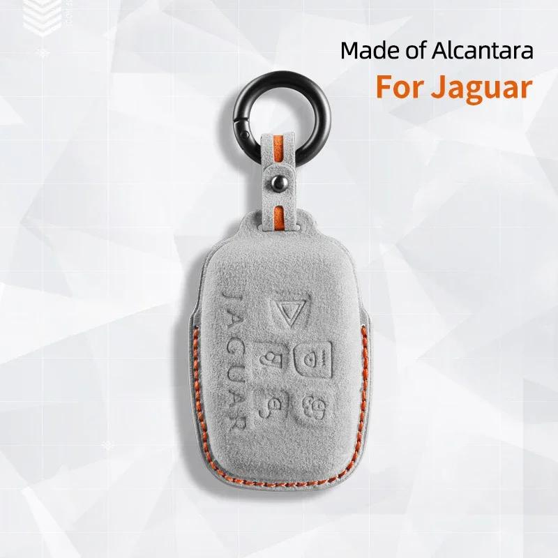 Interior Mouldings For Jaguar XE XF E Pace F Pace A9 A8 A9 X8 XJ XFL XJL Car Key Case Keychain Suede Cover Shell Protector Inter