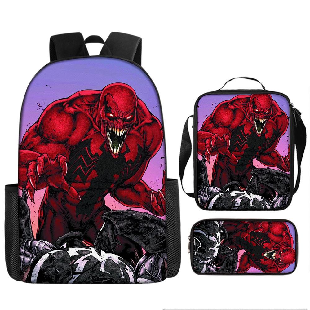 Spider-Man Cartoon Backpack Parallel World Student Cartoon Backpack Children'S School Bag Pencil Case