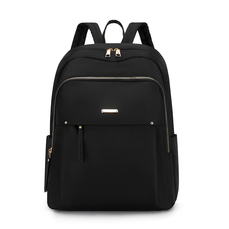 Mochila de Nylon Repelente à Água de Grande Capacidade Mochila Multifuncional Feminina